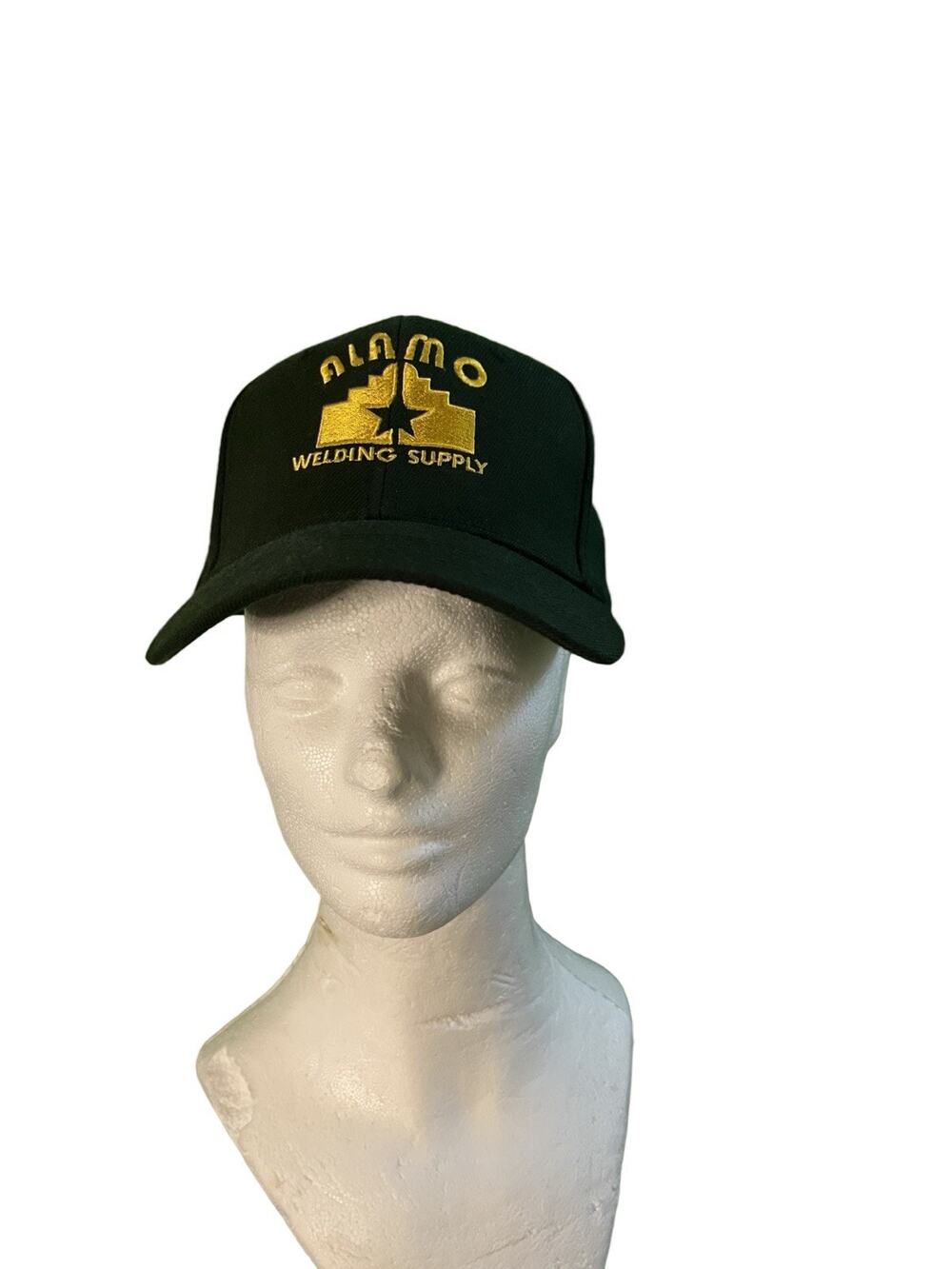 Vintage Alamo Welding Supply Hat Otto SnapBack Trucker Cap Green/Yellow Logo